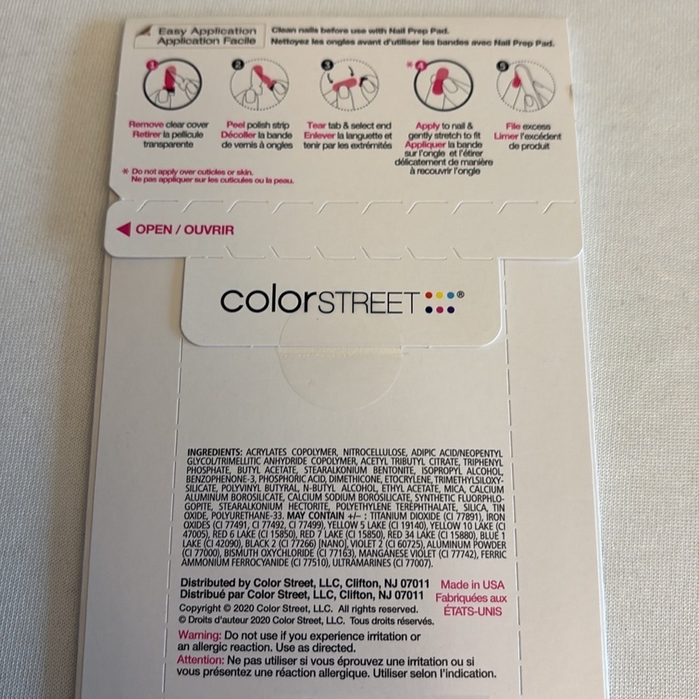 Color Street nail strips 100% real polish strips Pool Intentions style New pack - Picture 3 of 4